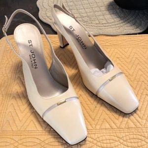 St. John made in Italy size 8.5 slingback heels